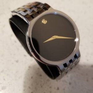 Mens Movado two tone band watch